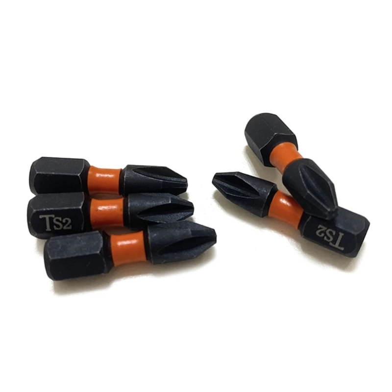 Juego puntas destornillador con cabeza cruzada para electricista, vástago hexagonal 1/4 pulgadas, 10 Uds.