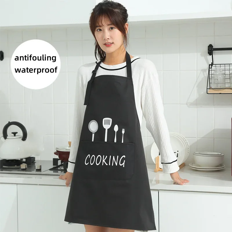 Grembiule da cucina Grembiule da cucina leggero e sottile Salopette da caffè per adulti impermeabile e resistente all'olio Grembiule Accessori da cucina stile coppia