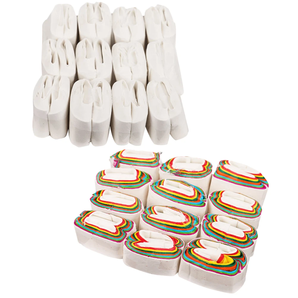 

24Pcs Colored Mouth Coils Stage Vomit Paper Magician Performance Props Professional Portable Party Gimmick