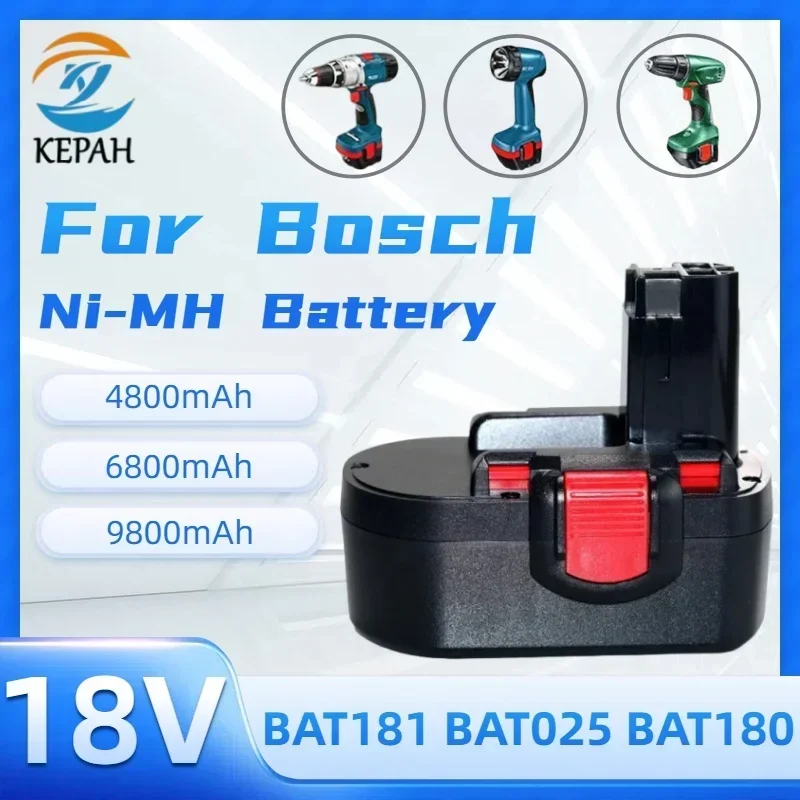 4.8-12.8Ah 18V ni-mh استبدال البطارية لبوش BAT025 BAT026 BAT160 2607335277 2607335535 2607335735 PSR18 VE-2 GSR