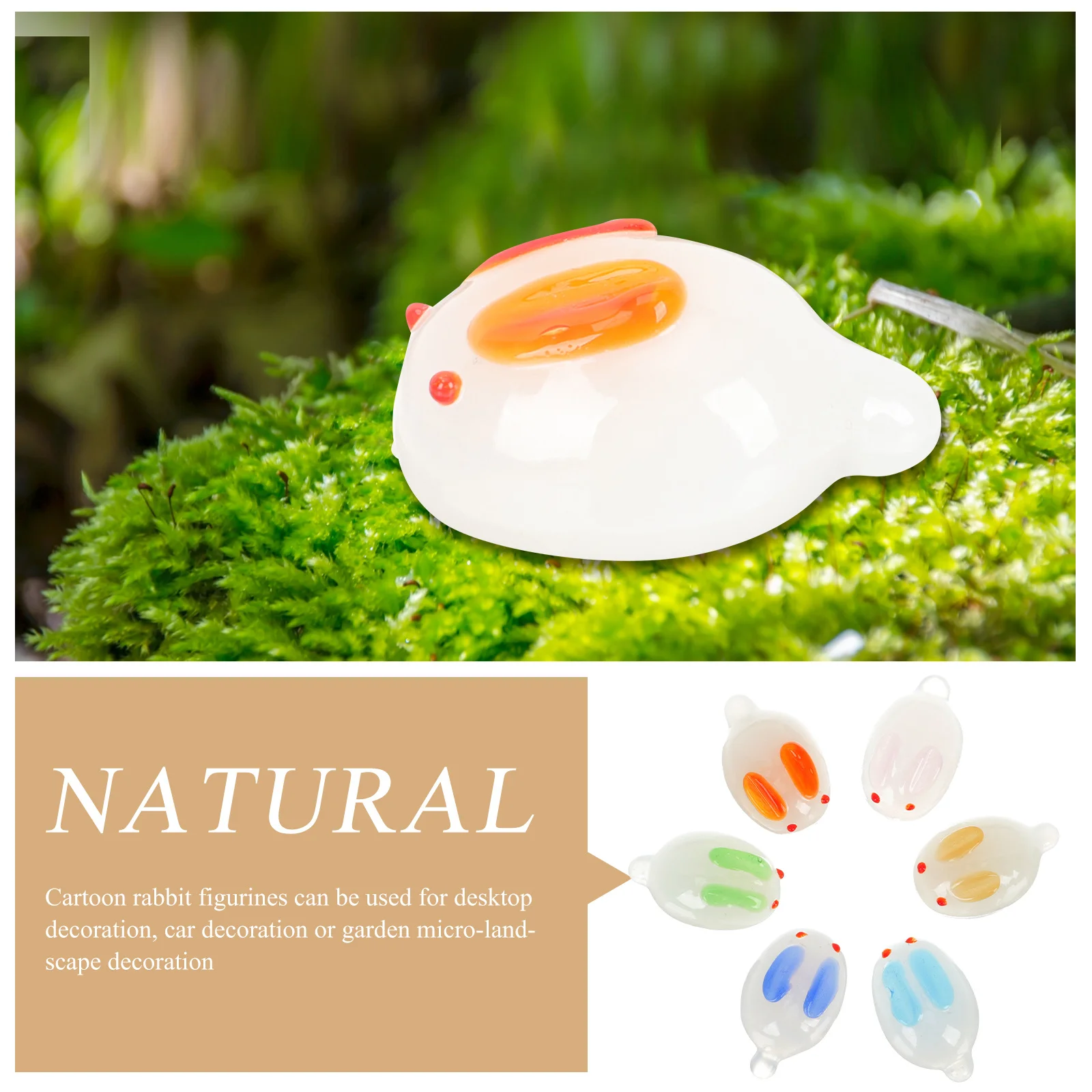 

15 Pcs Decorative Home Accessories Ornament Miniature Rabbit Decoration Bunny Sculpture Statue