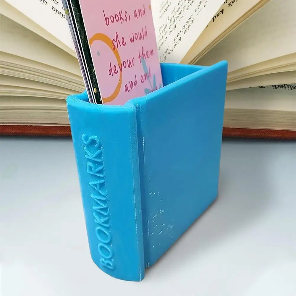 

3D-печатный держатель для закладок в форме книги, держатель для закладок для домашнего офиса, украшения, подарок для любителей книг, хранение офисных принадлежностей