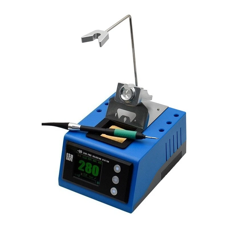 Intelligent Constant Temperature Soldering Station, Color LCD Display High Power 210 Soldering Iron for Phone & Tablet Repair