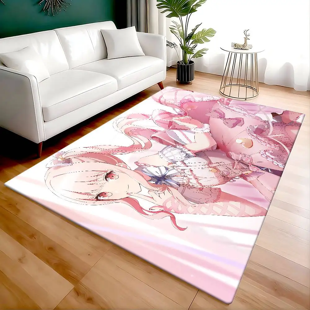 سجادة حمام Akiyama Anime Mizuki لتزيين غرفة الأطفال وغرفة النوم والشرفة ومضادة للانزلاق وبساط ترحيب لغرفة المعيشة #6