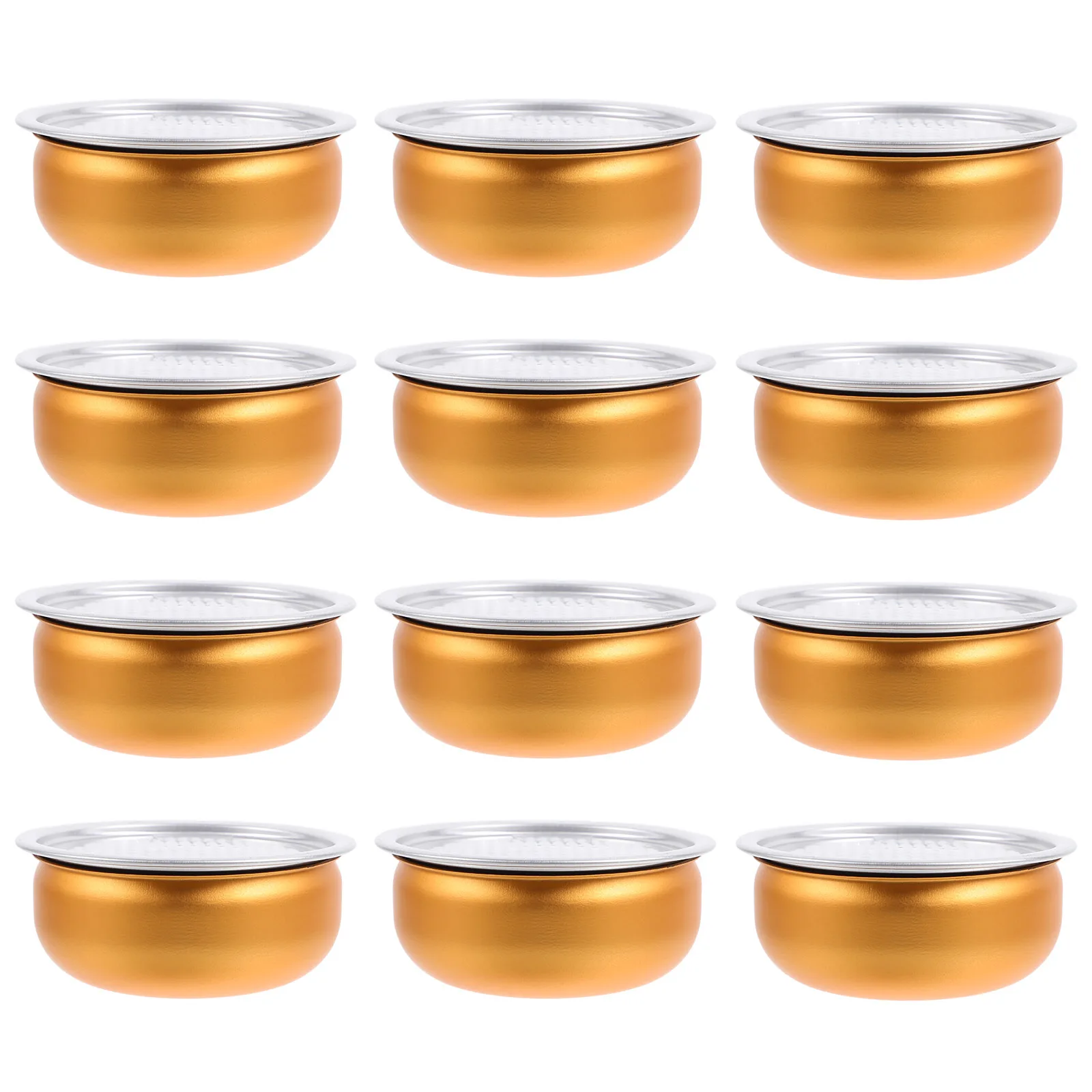 

12 Pcs Empty Aluminum Containers Metal Tin Boxes Reusable Storage Canisters Airtight Lids Mini Size Practical For Tea