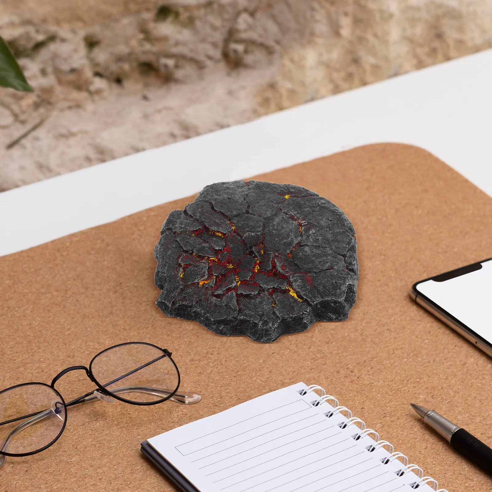 Realistic Lava Base Unique Action Figure Stand Display Rack Scene Accessory Rock Platform