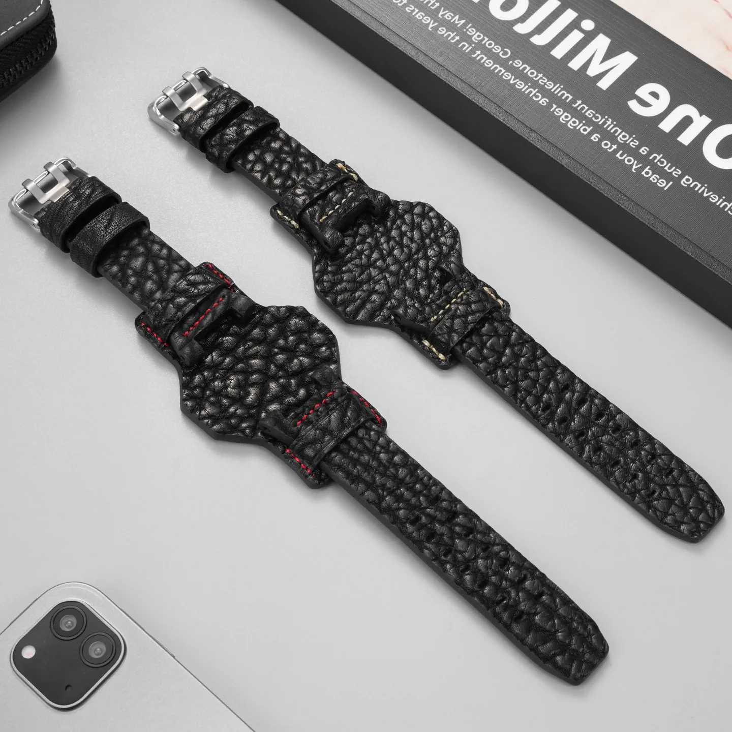 Suitable for Casio Big Mud King Third Generation GWG-B1000-1A Modified Tray Leather Watch Strap Series