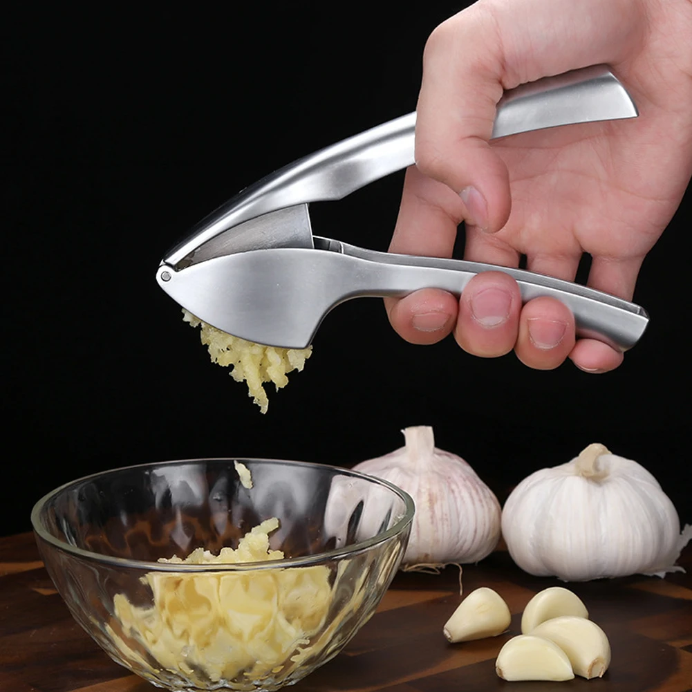 

Garlic Press Super Easy To Use Garlic Mincer Tool Crush Garlic Effortlessly with Easy-Squeeze Ergonomic Handle for Fine Garlic