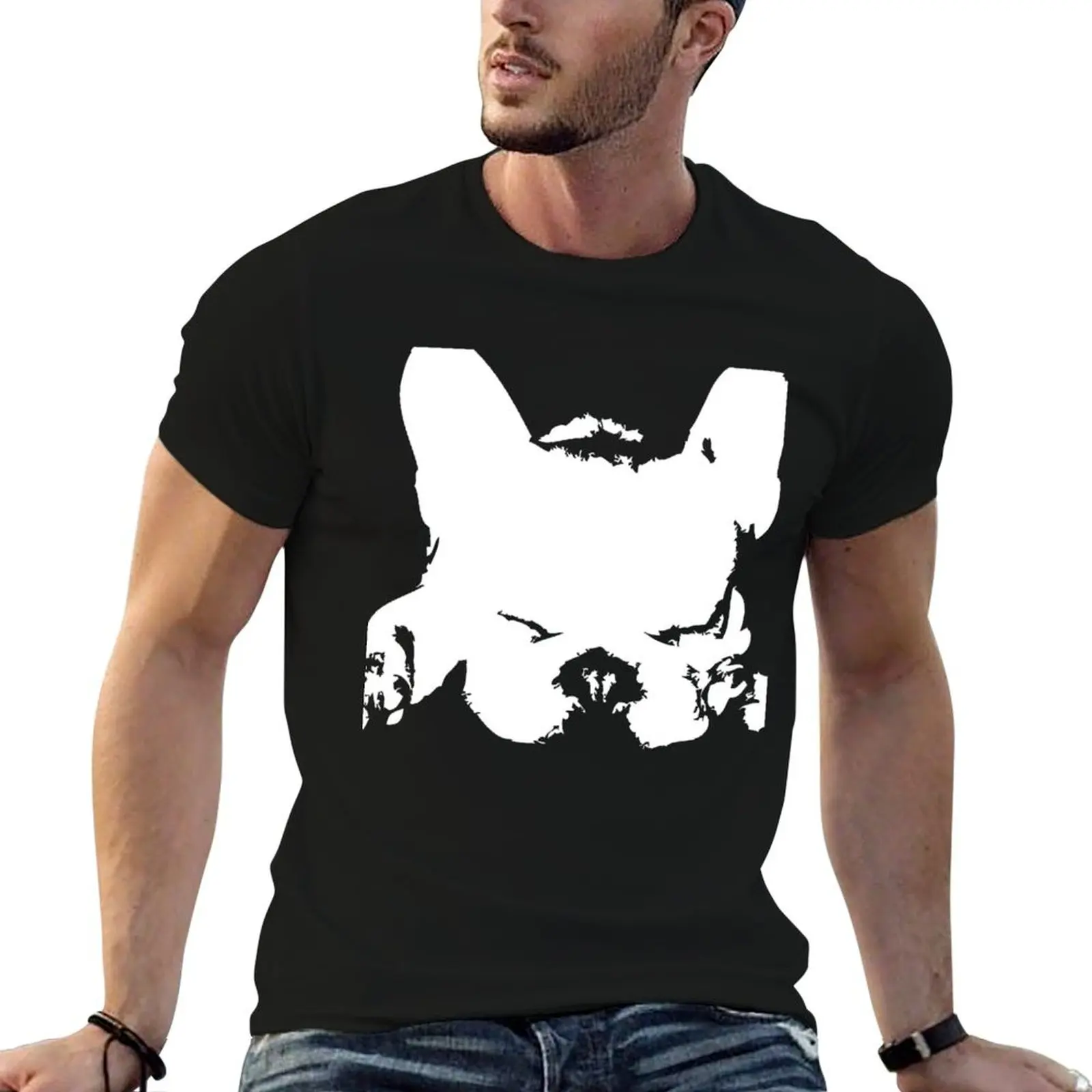 

Bulldog T-Shirt t shirts cotton funny French man designer shirt t