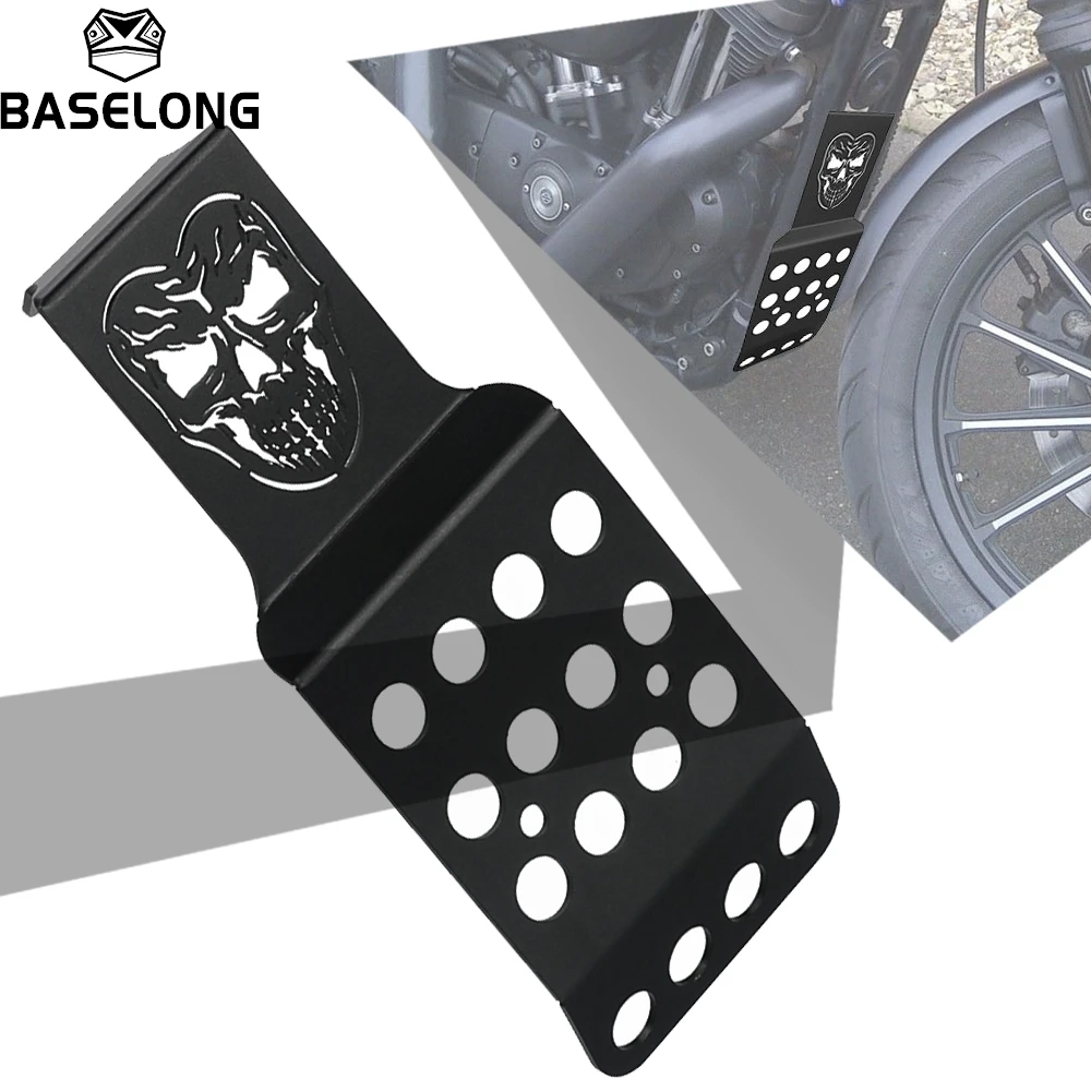 

For Har*ley Sportster Iron XL 883 1200 48 72 2004-2023 2022 Motorcycle Engine Guard Protector Lower Chain Fairing Spoiler Covers