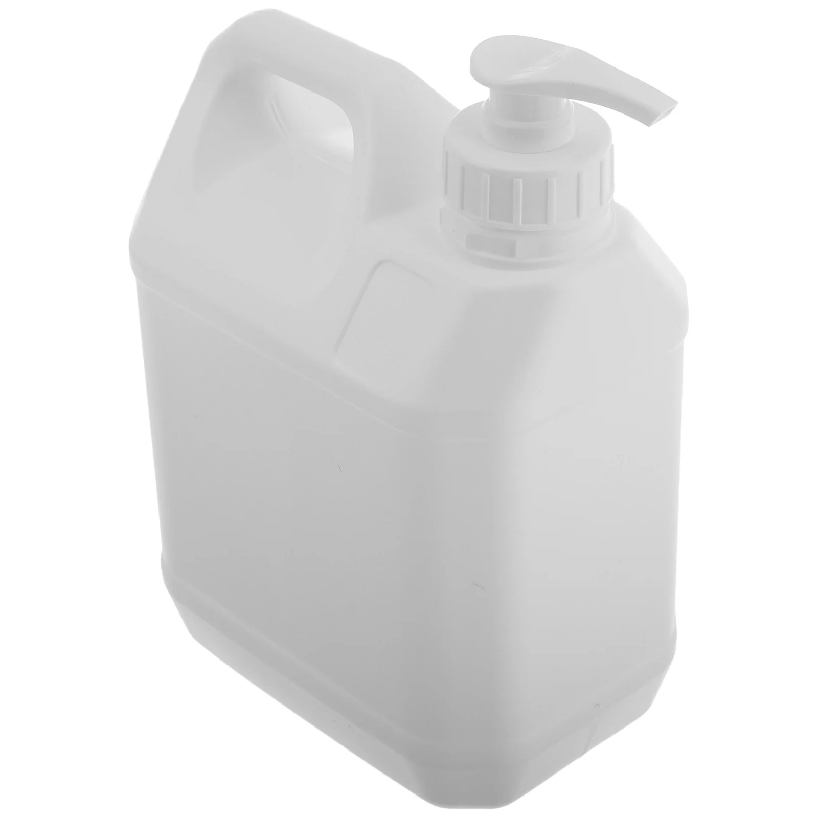 2L Plastic Jug With Pump Reusable White Shower Gel Shampoo Dispenser Large Capacity For Home Travel Gym Liquid Storage Container image 3