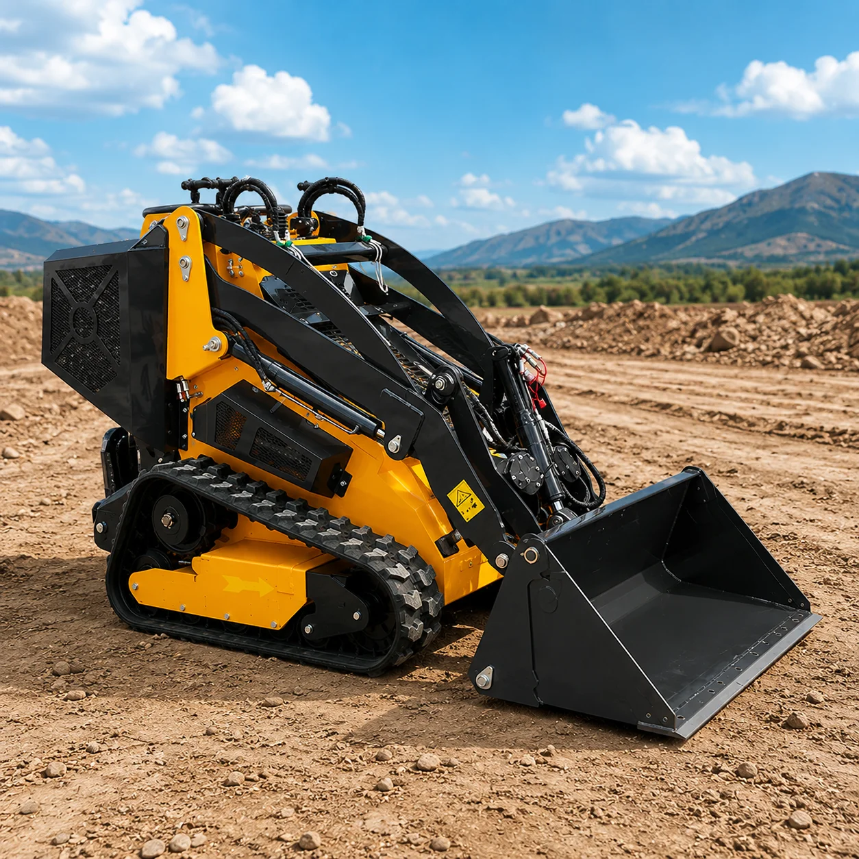 

Customized Mini Skid Steer Loader Compact Track Crawler Loader for Farm Garden Construction Hydraulic Loader CE EPA