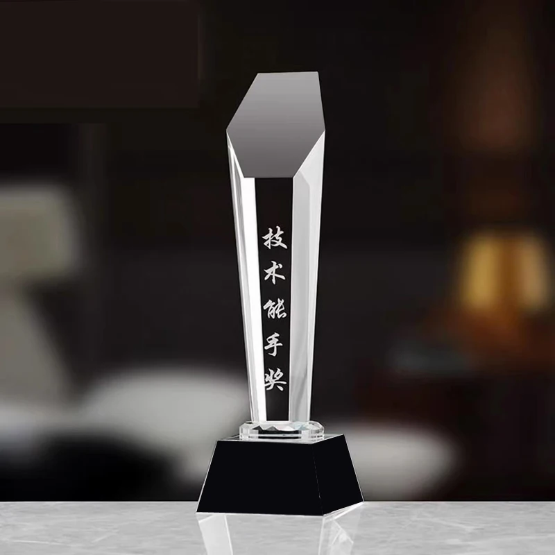 

Индивидуальный креативный прозрачный хрустальный кубок, награда за победу на ежегодном школьном собрании, награда за спортивные достижения, сувенирный кубок в форме пентаграммы, 1 шт.