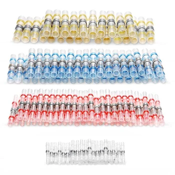 100PCS חום לכווץ להתחבר מסופים עמיד למים שרוול צינור חוט חשמל מבודד באט מחברים ערכת