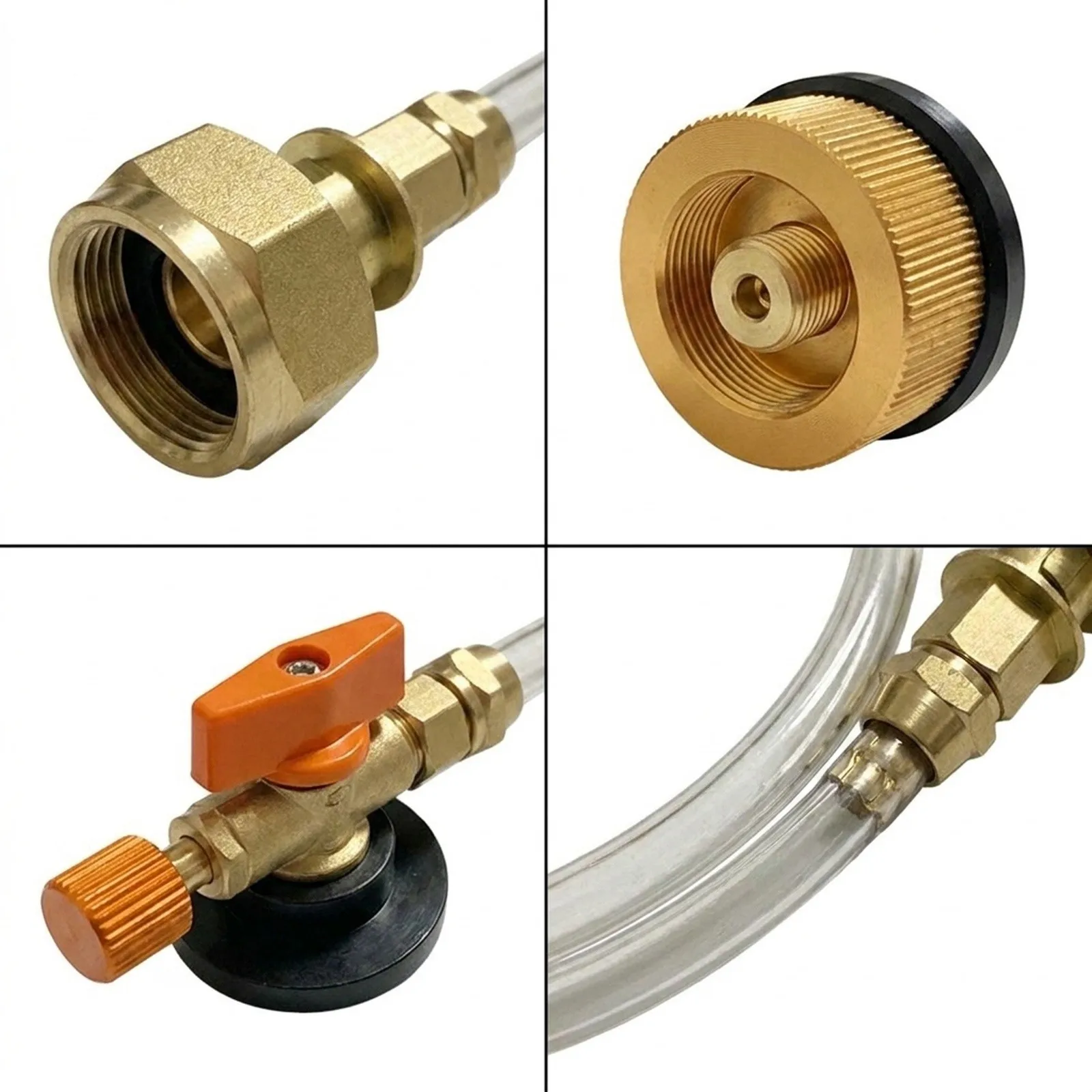 Cylinder Converter Gas Stove Burner Outdoor Charging Russian German Standard Valve Converter Connecting Head Pipe