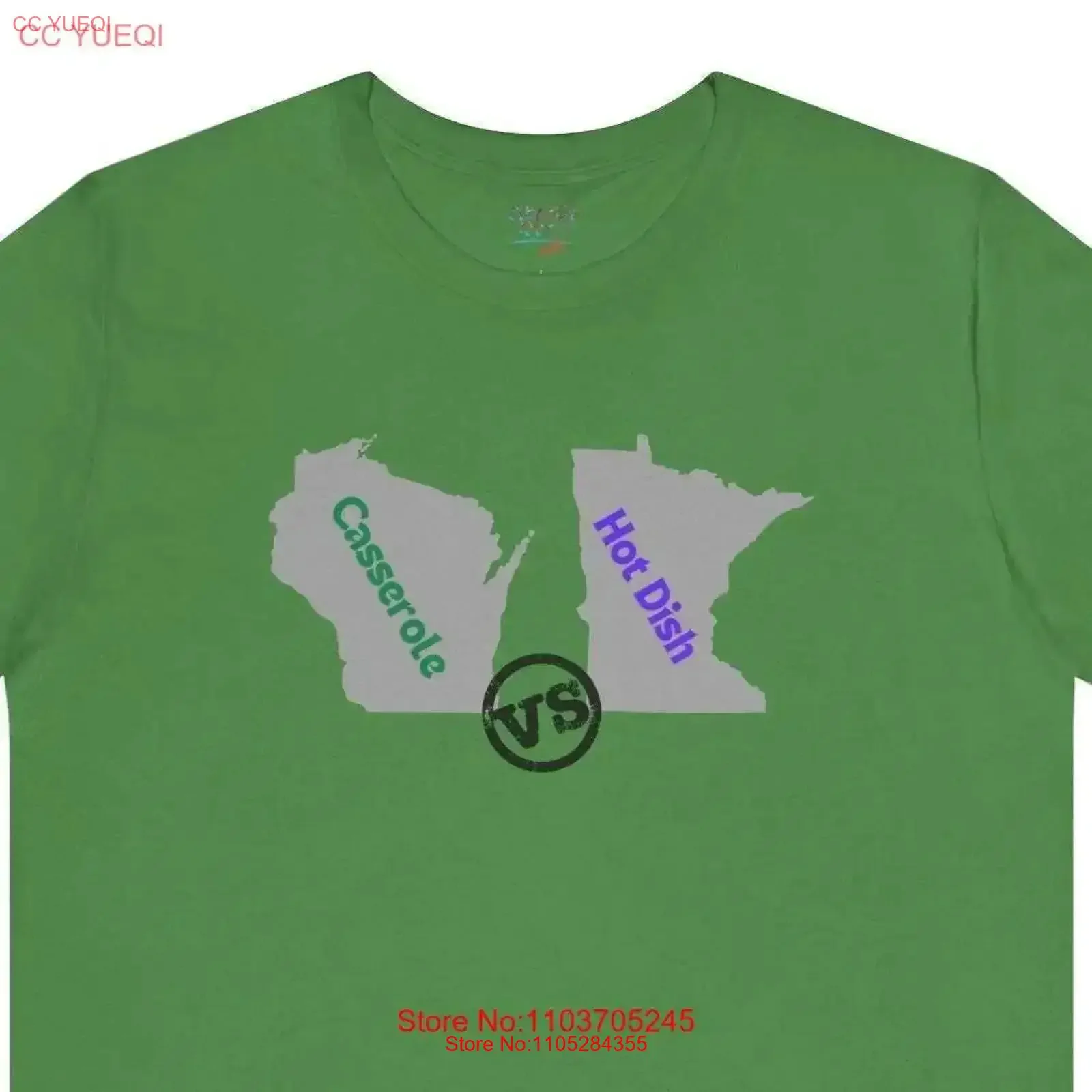 WI Casserole Dish vs MN Hot T Shirt Wisconsin Minnesota Midwest Rivalry Apparel for Food Lovers vintage Washed Versatile Unisex