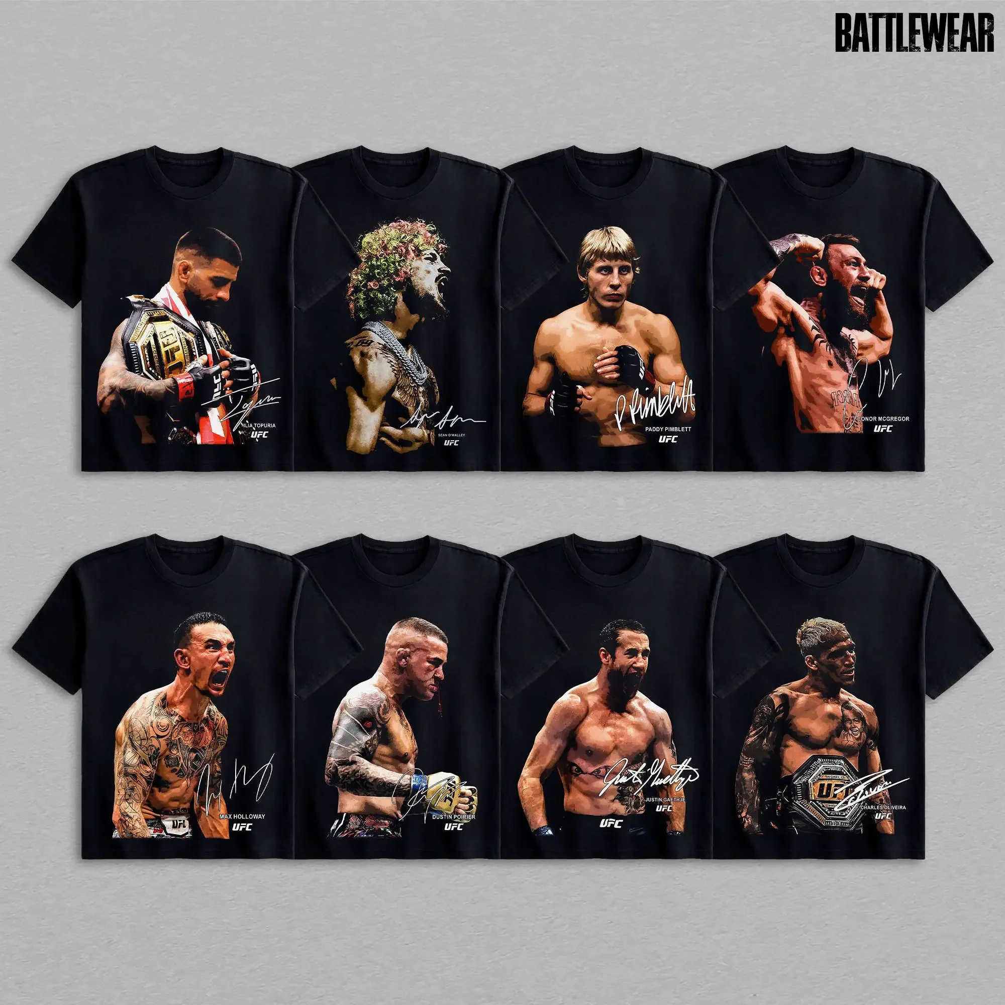 UFC Fighters Graphic T-Shirt Unisex Casual Wear