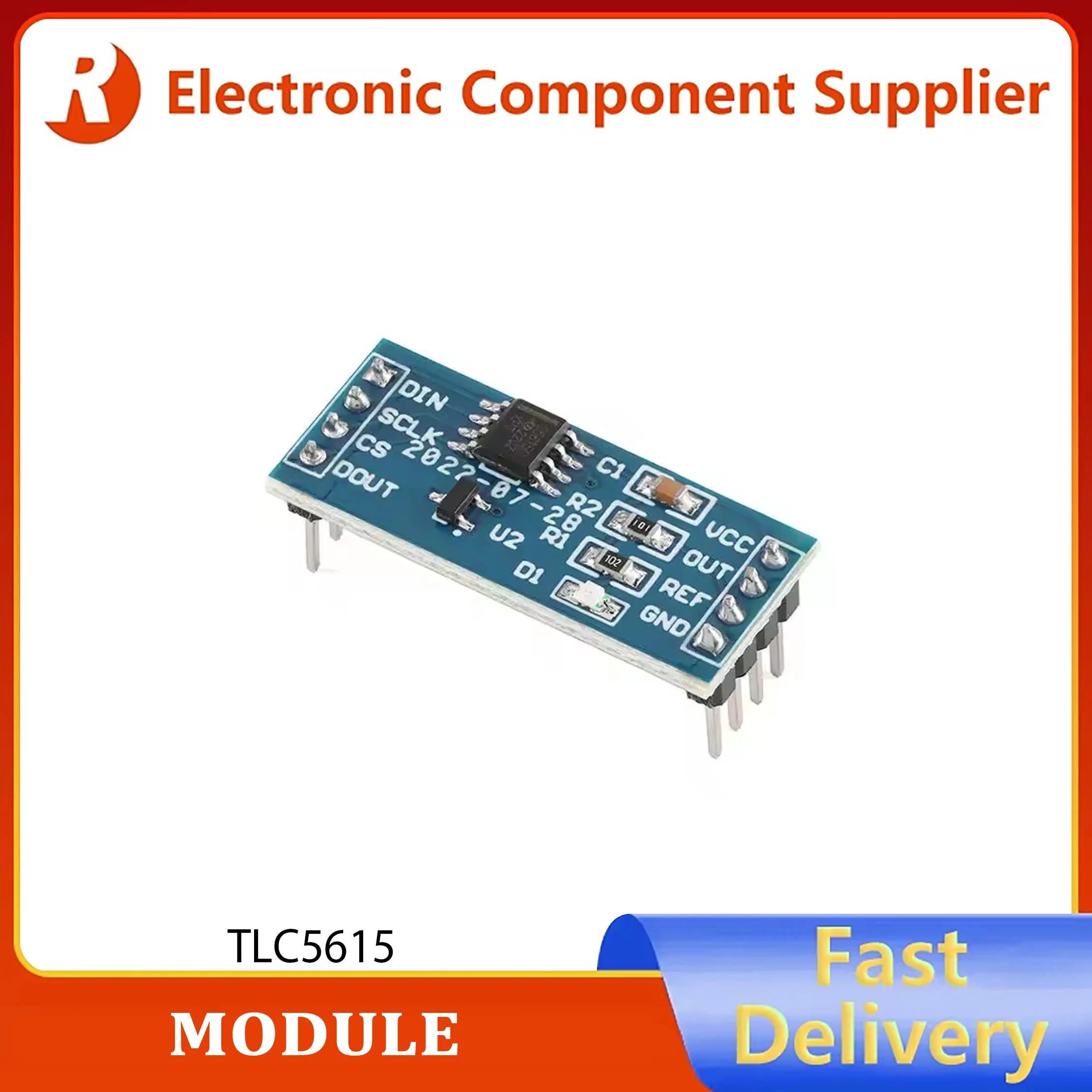 TLC5615 10-bit Serial DAC Digital-To-Analog Converter Digital-To-Analog Conversion Module