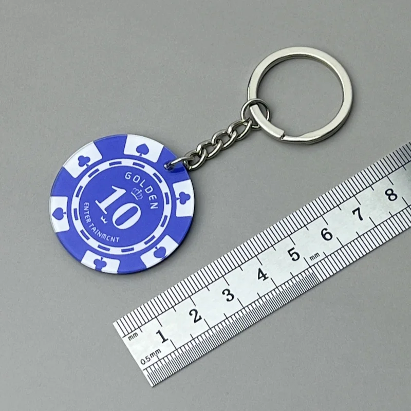 originality Keychain accessory Las Vegas good luck counter 5 10 50 100 500 1000 Acrylic Toy Gifts