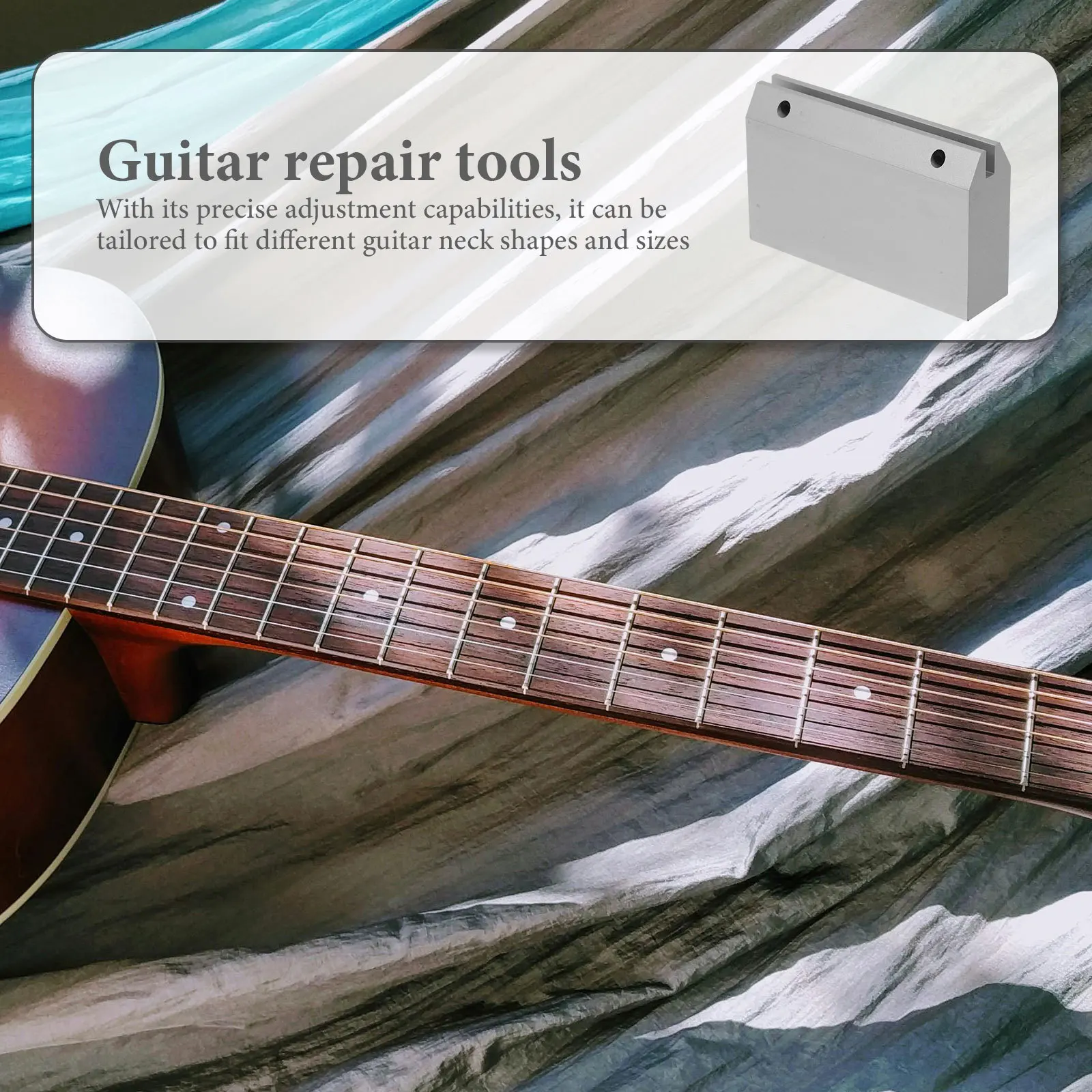 

Luthier Tool Guitar Fret Press Durable Aluminum for Electric Acoustic Bass Guitar Repair and Fret Wire Pressing