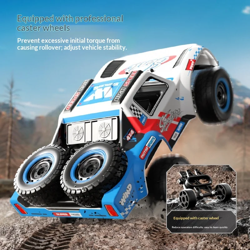 Velocity Remote Control High Speed Off Road Truck Four Wheel Drive Full Proportional Throttle Climbing Vehicle All Terrain Adult