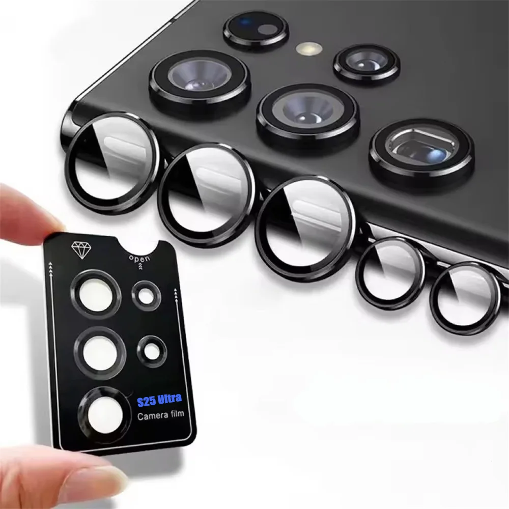 

Metal Camera Lens Protector Glass For Samsung S25 S24 S23 S22 Ultra Plus Full Cover Leng Protection For Samsung S25 Ultra Glaas