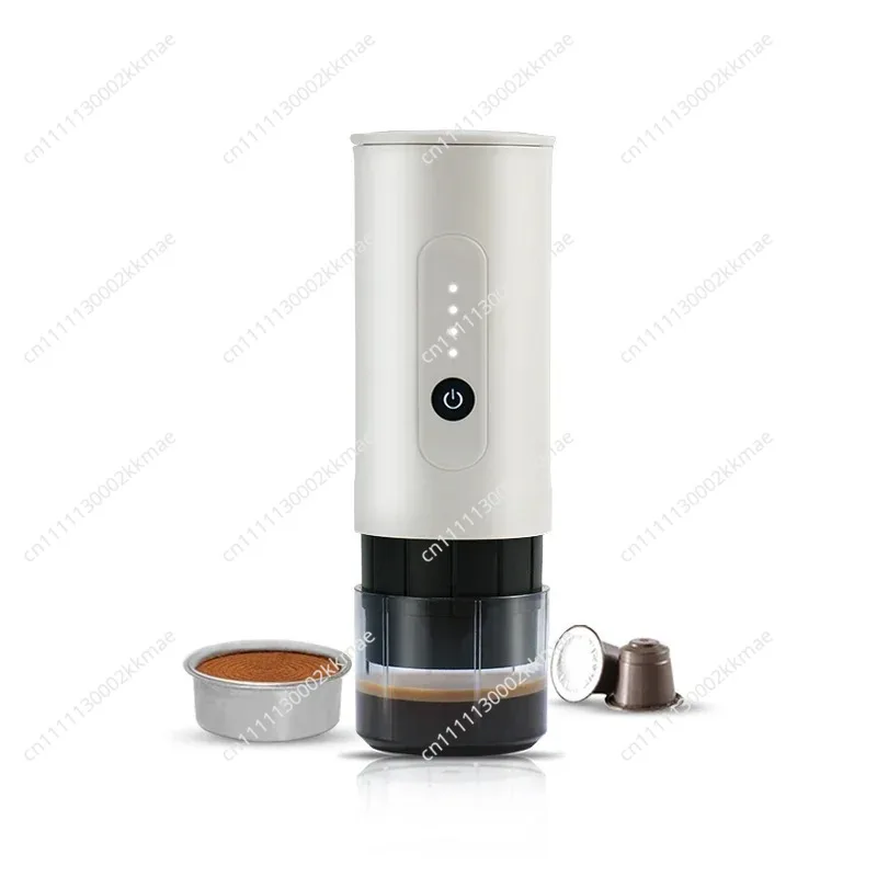Portable outdoor espresso machine, handheld electric coffee powder capsule dual-purpose travel car charging