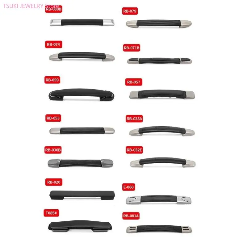 62KE 1PC حقيبة بلاستيكية حقيبة أمتعة حزام مرن المقبض استبدال قبضة قبضة