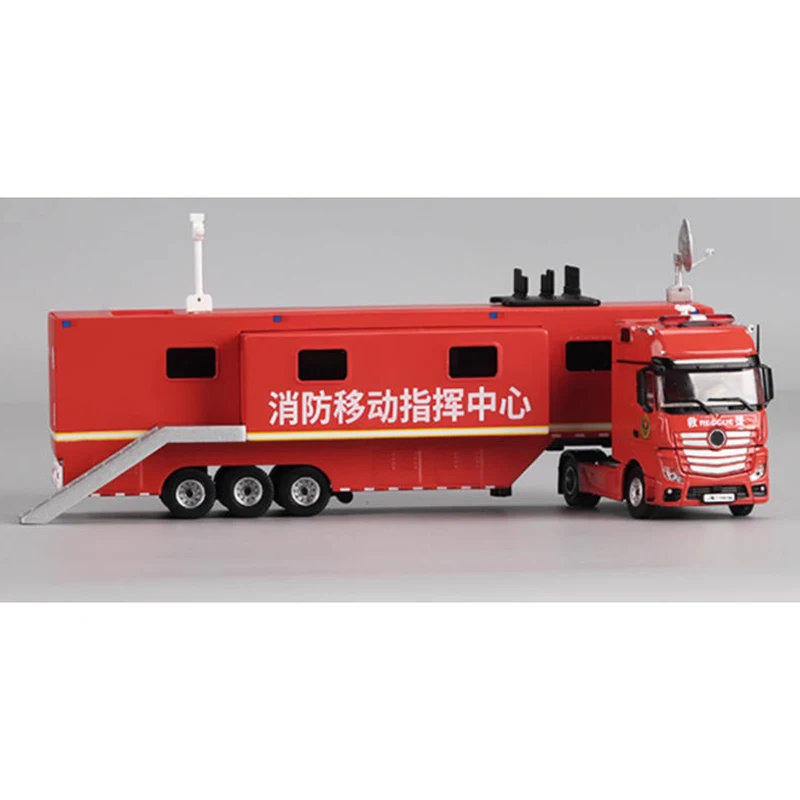 Perka 1:64 motor de bomberos aleación simulación coche modelo colección estática decorado regalos de vacaciones Juguetes