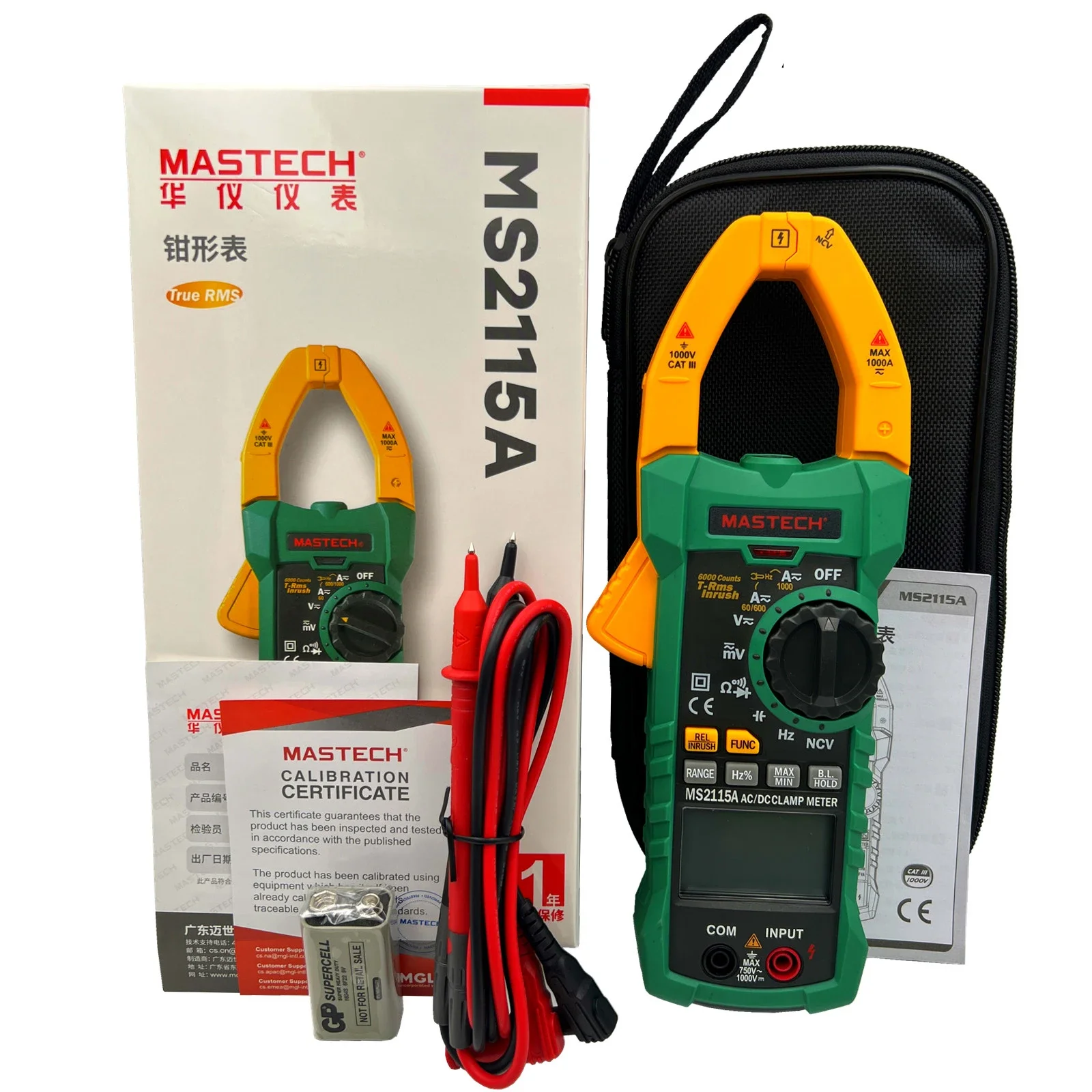 Clamp meter Multimetro digital MASTECH MS2115A Electrician tools Current clamp Pliers ammeter Amperimetric clamp Multimetro tool