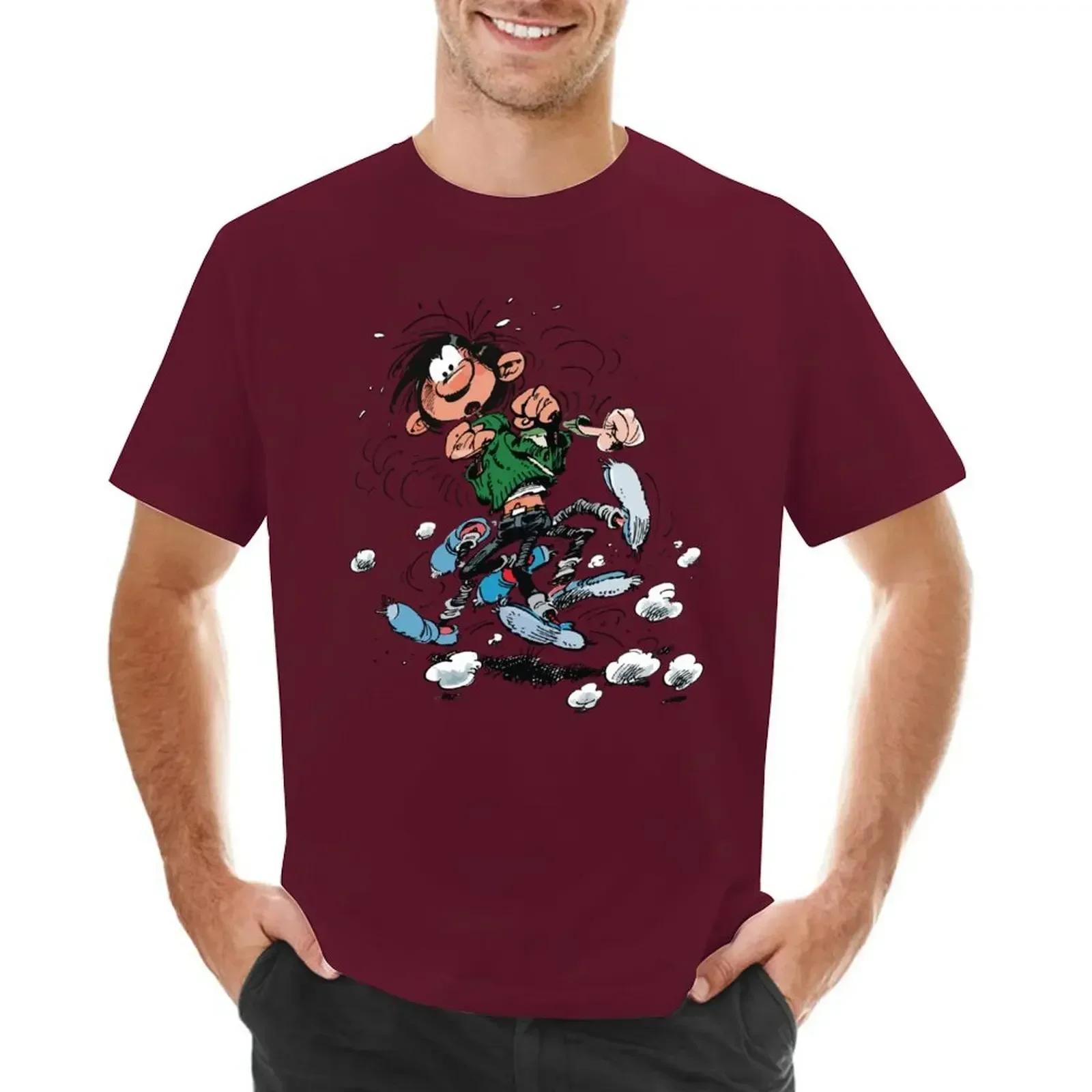 Gaston Goof Boxing T-Shirt basketball graphic tees graphics t shirts for men cotton