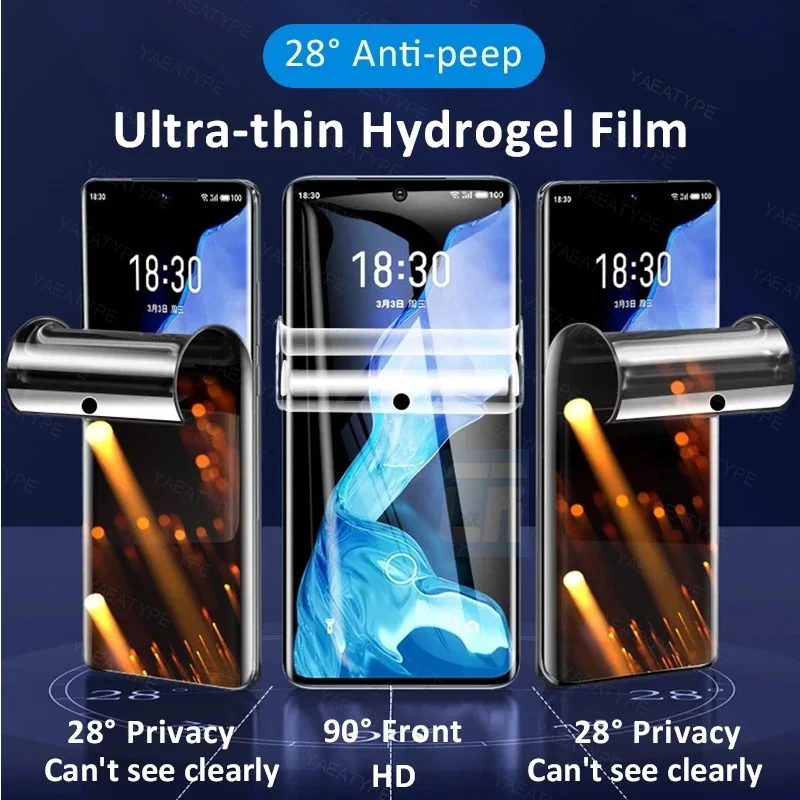 3Pcs Privacy Hydrogel Film For Xiaomi POCO F8 Pro Anti Peeping protective film POCO F8 Ultra soft Screen Protector