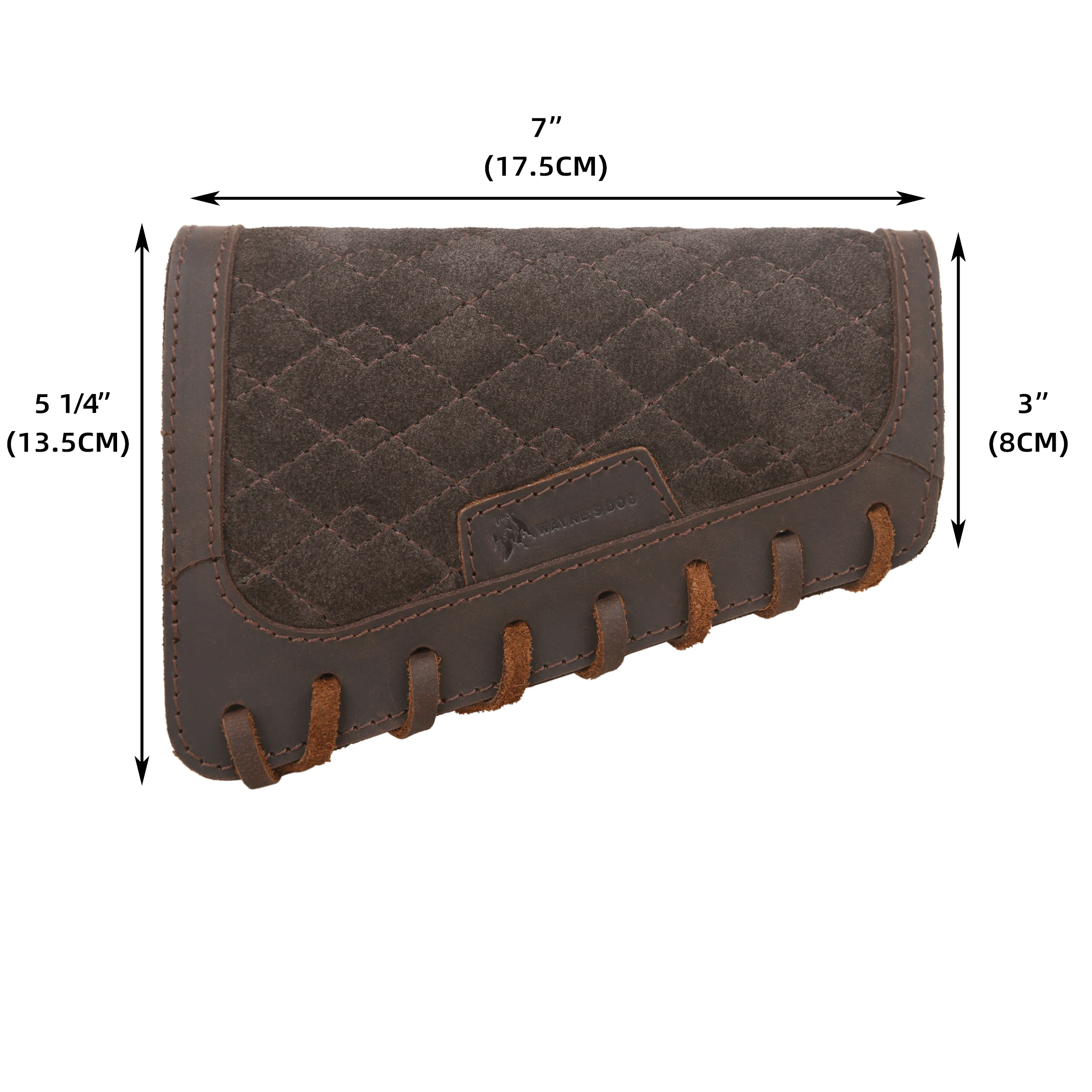 Ambidextrous Soft Suede Leather Shotgun Buttstock Cover Shell Holder Rifle Gun Buttstock For Hunting New Style