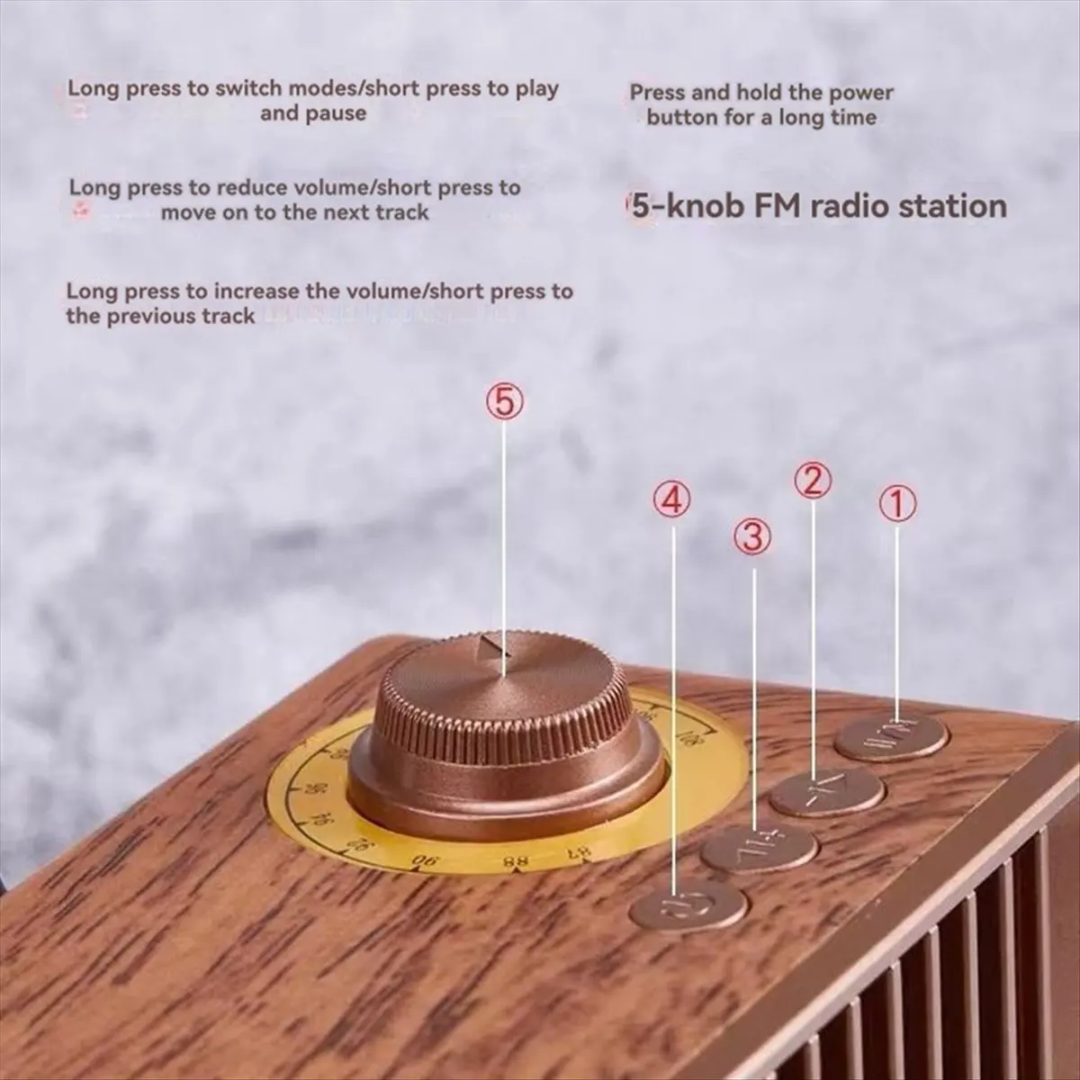 

Портативная беспроводная Bluetooth-колонка A73T в ретро-стиле: мощный стереозвук, компактная, винтажная, перезаряжаемая
