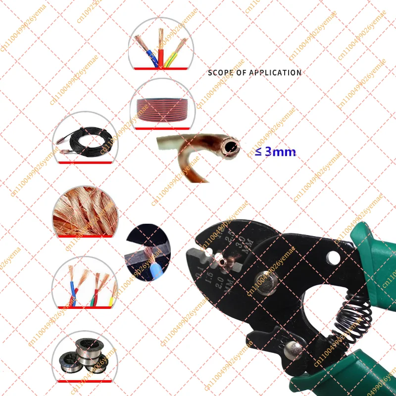 Copper Capillary Tube Cutter - 1-3mm Wire Cutting Pliers for Refrigeration & AC Repair (140mm Length)