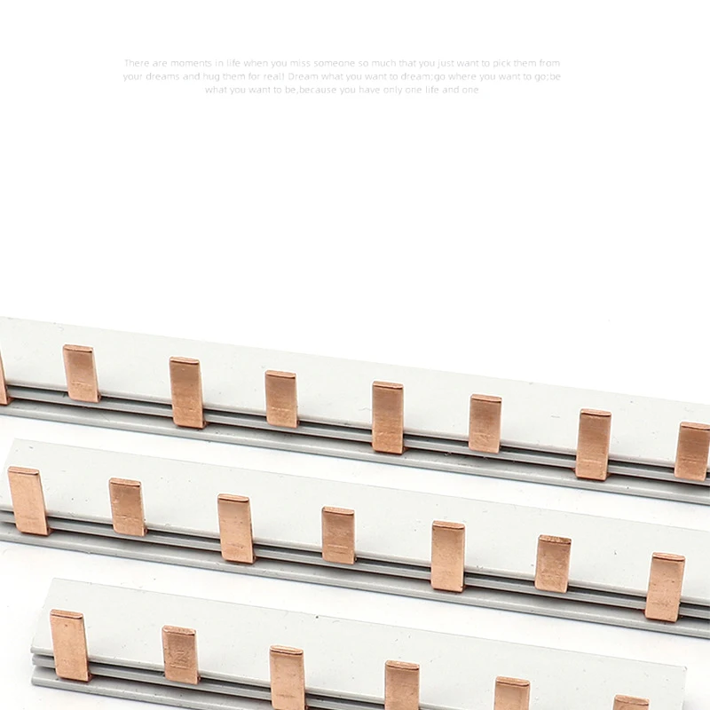 1/2P Pin Type Busbar Copper Bar Terminal Block For MCB DZ47 Air Switch Connector 63A Circuit Breaker Connector