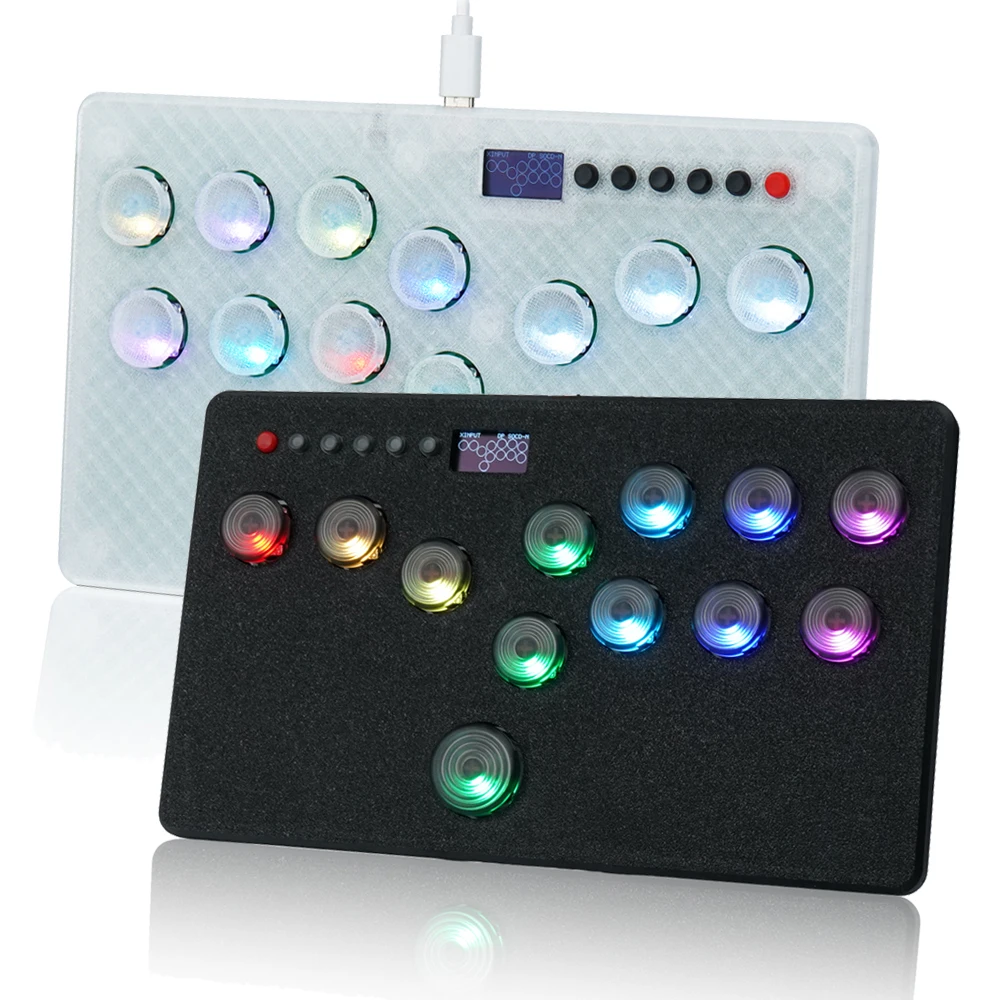 Flatbox lewy/prawy układ Mini HitBox kontroler bez kija na PS4 FightStick HotSwap Kailh przełącznik Arcade Joystick na PC/PS3/NS — zdjęcie produktu 7