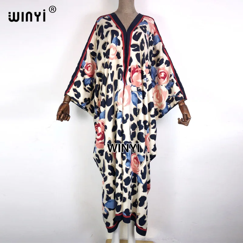 

WINYI 2021 caftan Printed caftan For Women Fashion Design muslim sets Maxi Long Femme Vestidos Summer Autumn Party Elegant Dress