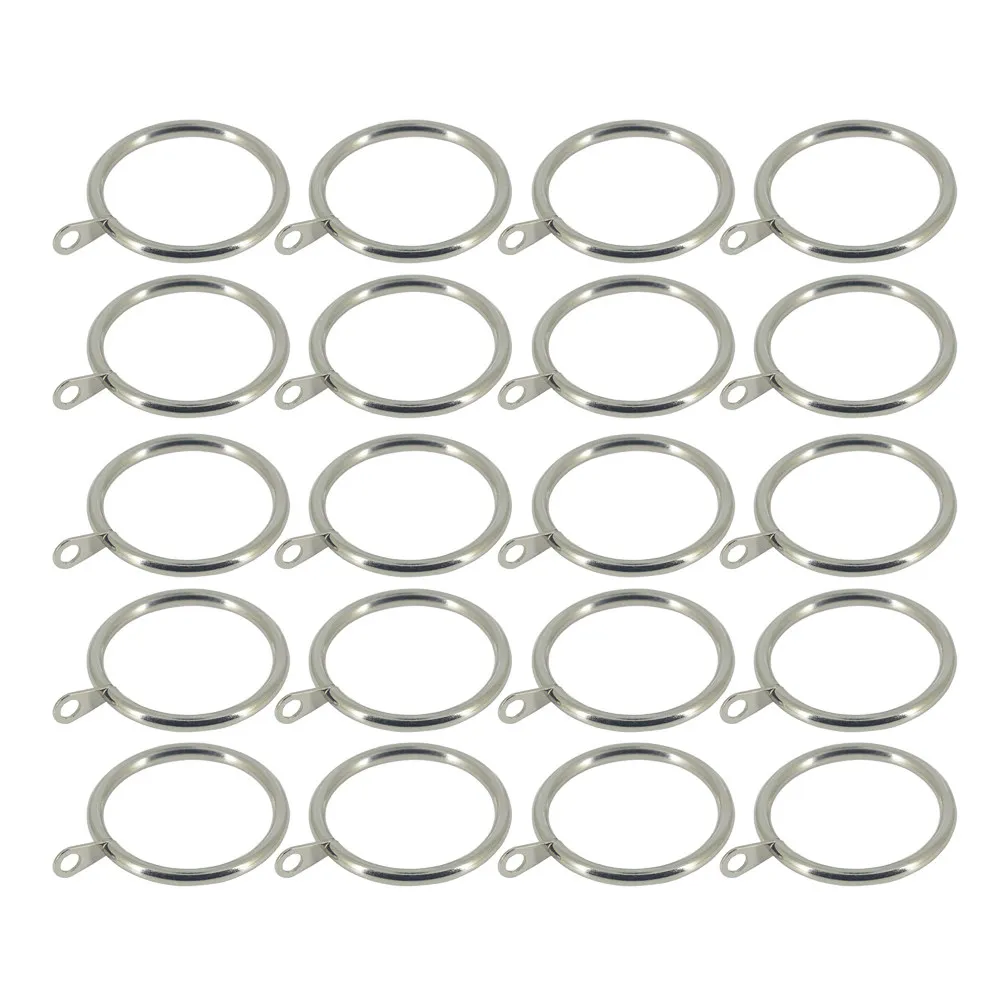 20Pcs Premium Metal Curtain Rings Strong Rust Resistant Hanging Rings for Living Room Bedroom Kitchen Smooth Sliding Design 37Mm