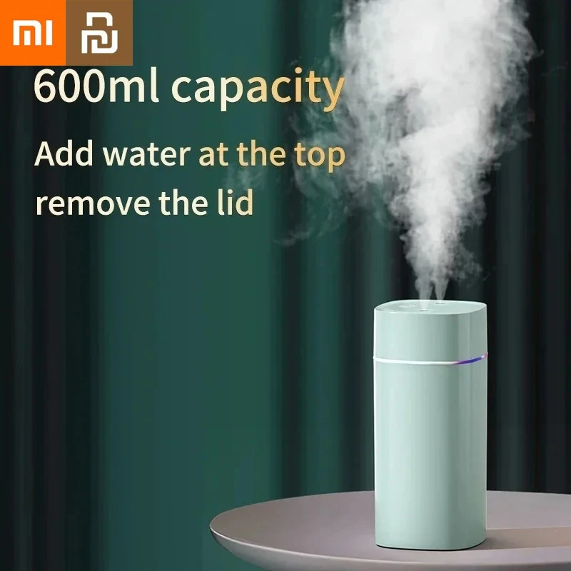 

Xiaomi Youpin Dual Nozzle umidifier Desktop Home Bedroom Car Aromatherapy Silent Air Humidification Usb 7 Color Ambient Light Mi