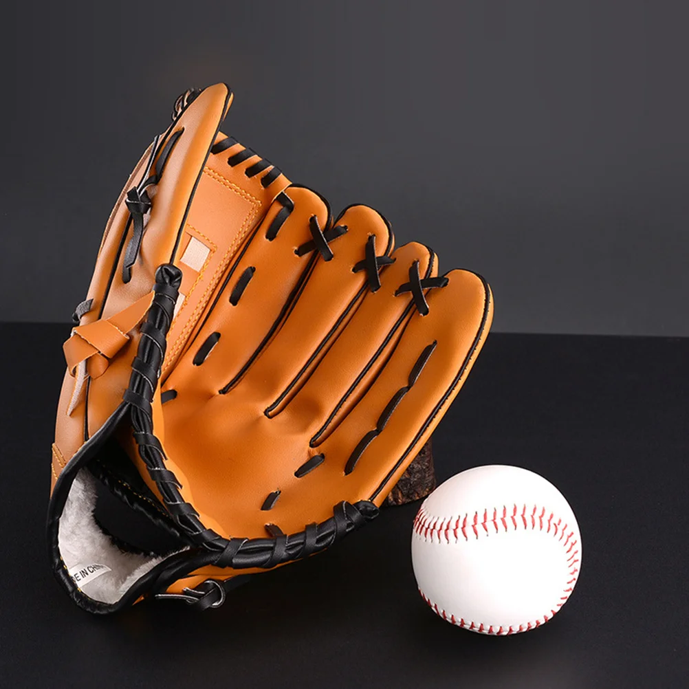 

1pc 12.5 Inch Baseball Glove Thickened Pu Pvc Softball Glove For Men Women Youth Infielder Pitcher Sports Training Team