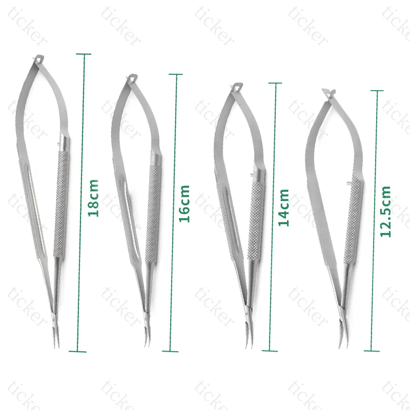 Castroviejo Needle forceps Straight/Curved 12.5cm-18cm for Dental forceps Orthodontic Implant tool