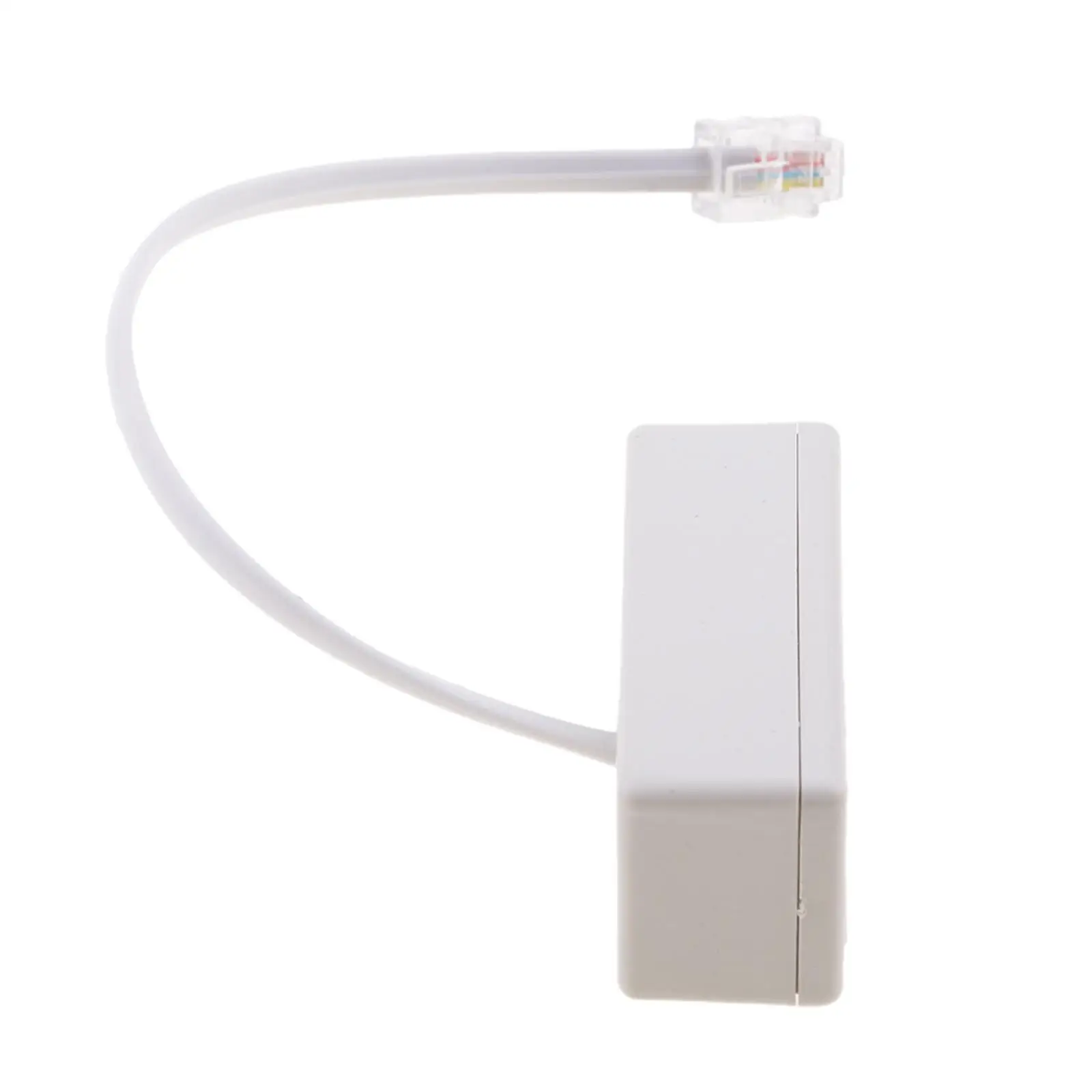 2-Way RJ11 US Telephone Plug to RJ11 Socket Adapter and Splitter for Landline Telephone