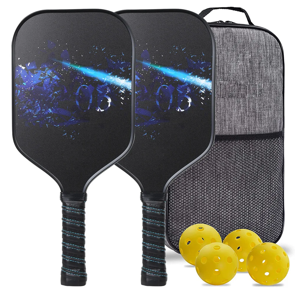 Pickleball Paddle Set For  2024 New Outdoor Sports Fiberglass Racquet Kit High Quality Designer Brand