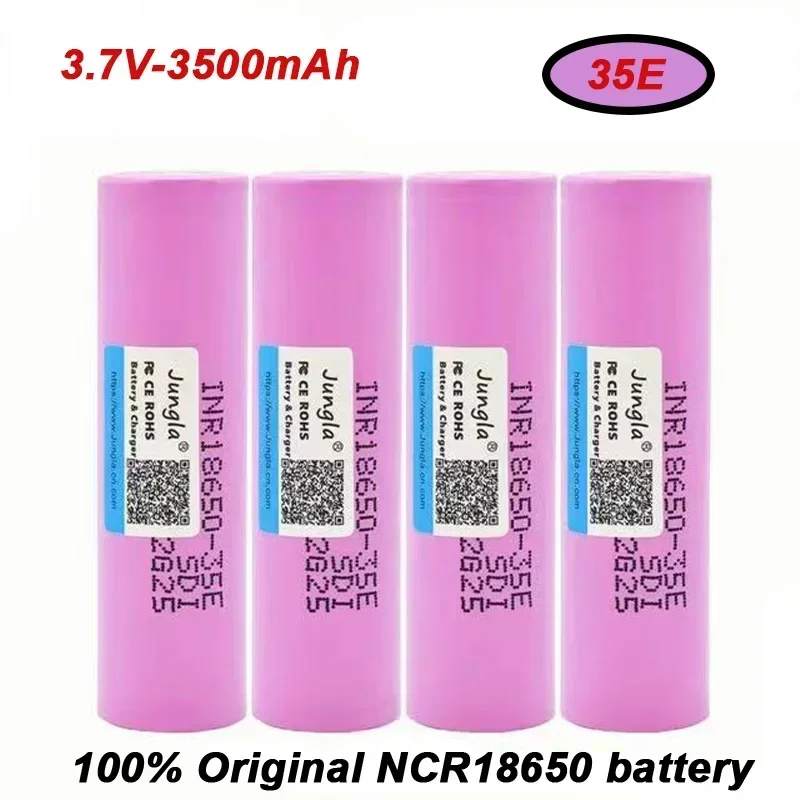 

Free Shipping New Original 18650 3.7V3500Mah 20A Discharge INR18650 35E 1-50PCS Lithium-ion Rechargeable Battery