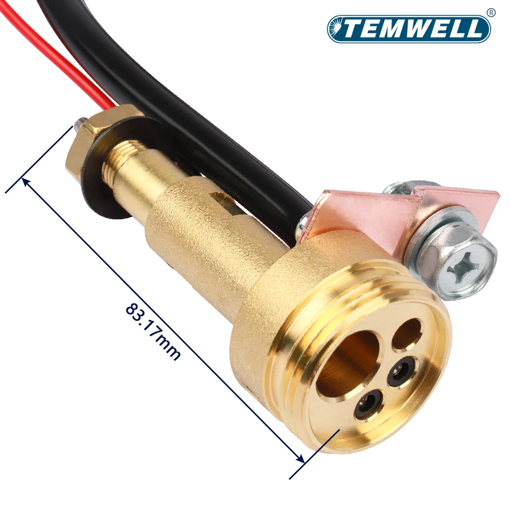 European Central Connector Sleeve 80# MIG MAG Welding Panel Socket Euro Central Connector Power Tools Replacement Accessories