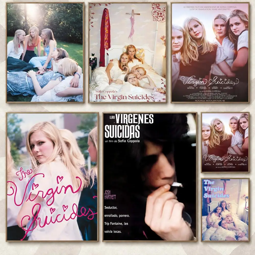 The Virgin Suicides 90s Cinema Dreamy Pastel Color Mood Poster Aesthetic Art Print for Bedroom & Living Room Decor, Unframed