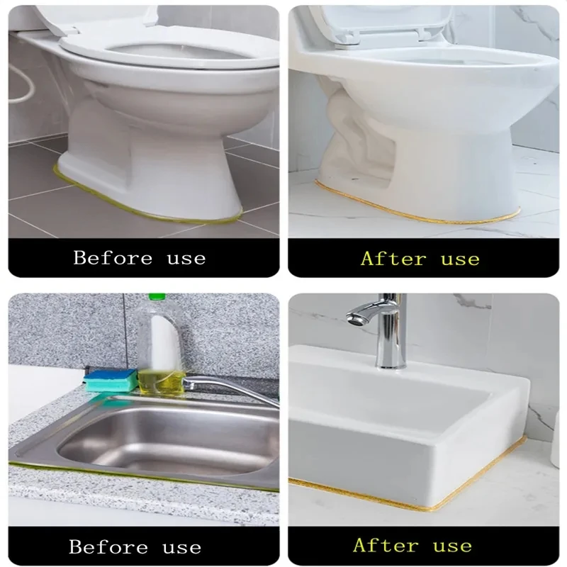 Selbstklebendes Keramikfliesen-Lückenband für Küche und Badezimmer, wasserdicht, schönes Nahtband, Wand, Boden, Lückenlinie, Haushaltsdekoration – Detail 2