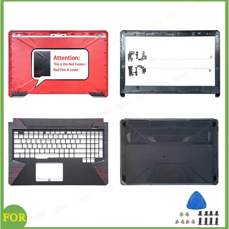 Laptop LCD Back COVER/Front Bezel/Palm Rest COVER/Bottom Base Case For TUF Gaming ASUS FX504 FX504G FX504GD FX80 FX80G FX80GD