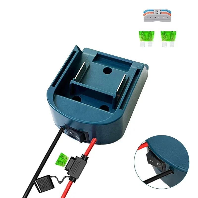 Externe Batterij Adapter Converter voor Makita 14 V/18 V Batterij DIY Power Tool BL1830 BL1840 BL1850 BL1860 Li-ion Batterij